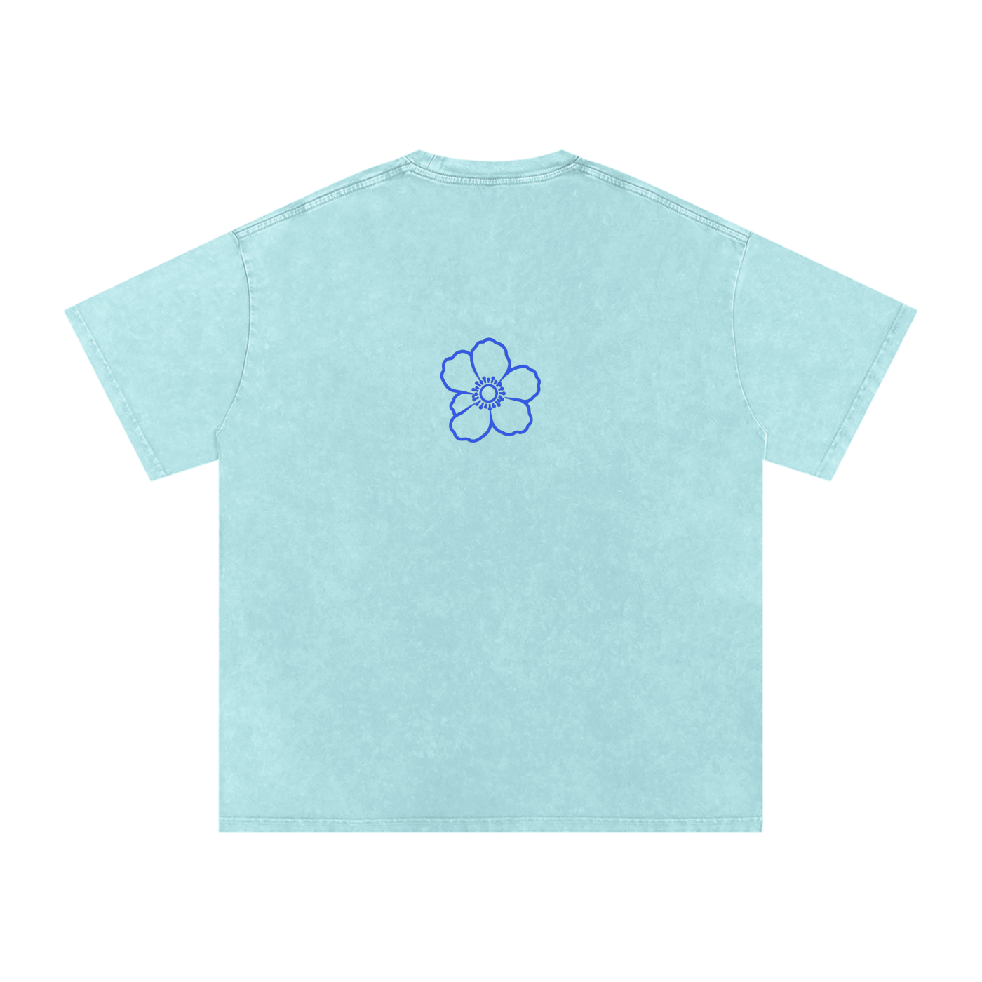 Snow Washed Oversized Cotton T-Shirt