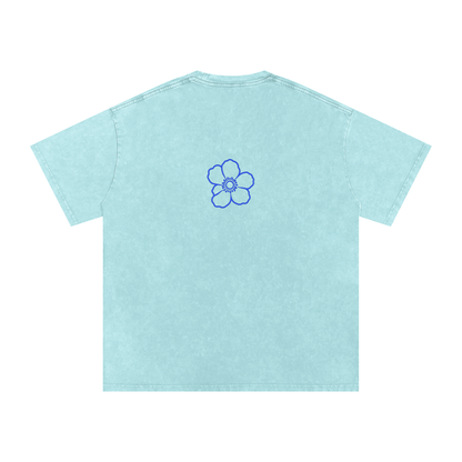 Snow Washed Oversized Cotton T-Shirt